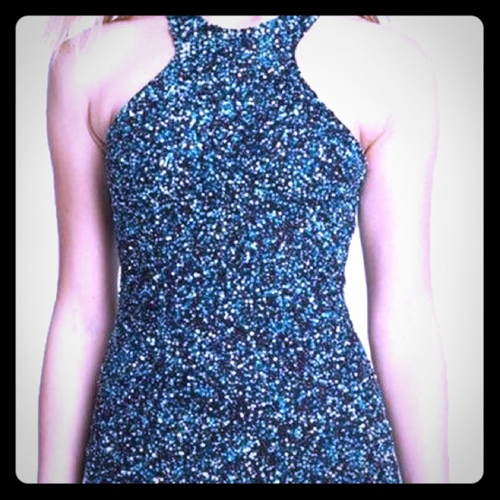 Parker Mariah cluster beaded dress